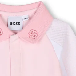 Sale BOSS Pyjama col polo et découpes BABY PINK