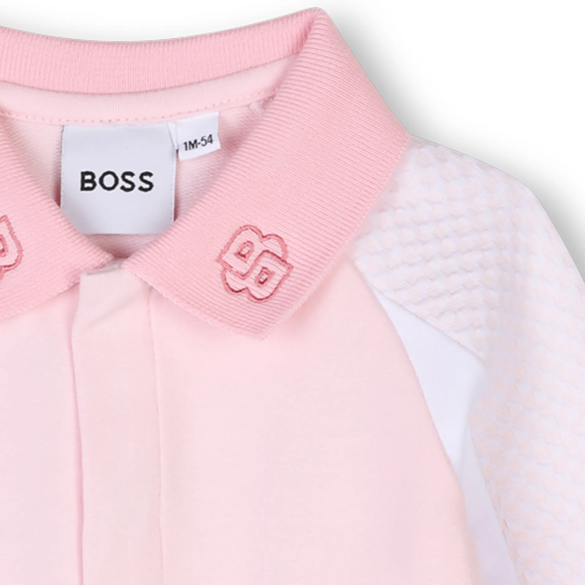 Sale BOSS Pyjama col polo et découpes BABY PINK