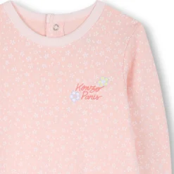 Online KENZO KIDS Pyjama pressionné en coton VEILED ROSE