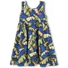 Discount KENZO KIDS Robe à bretelles en coton WAVE BLUE
