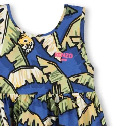 Discount KENZO KIDS Robe à bretelles en coton WAVE BLUE