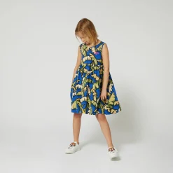 Discount KENZO KIDS Robe à bretelles en coton WAVE BLUE