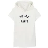 Online CHLOE Robe à capuche en molleton OFFWHITE