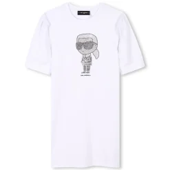 Discount KARL LAGERFELD KIDS Robe à manches courtes BLANC