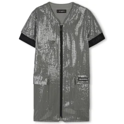 Online KARL LAGERFELD KIDS Robe à manches courtes VERT MEKONG