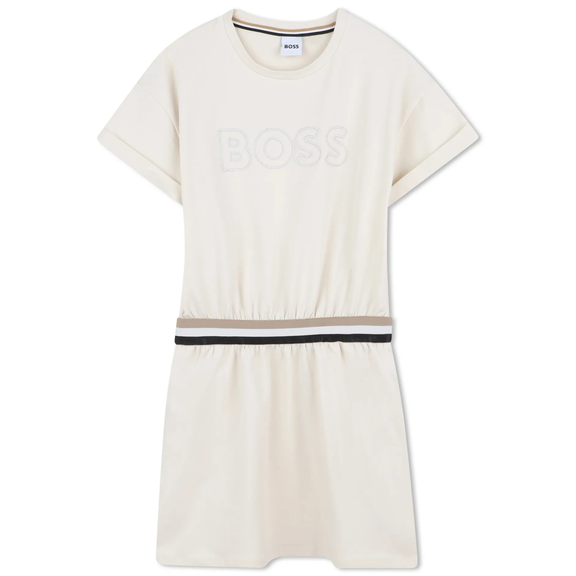 Discount BOSS Robe à manches courtes VANILLE