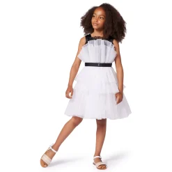Clearance GIVENCHY Robe à volants avec tresses OFFWHITE