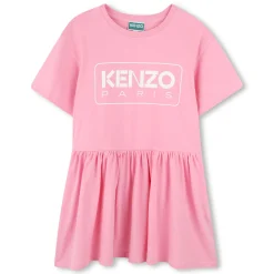 Online KENZO KIDS Robe avec imprimé et volant ROSE FRIANDISE