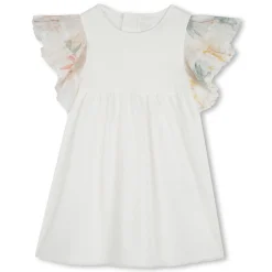 Online CHLOE Robe avec manches volantées OFFWHITE