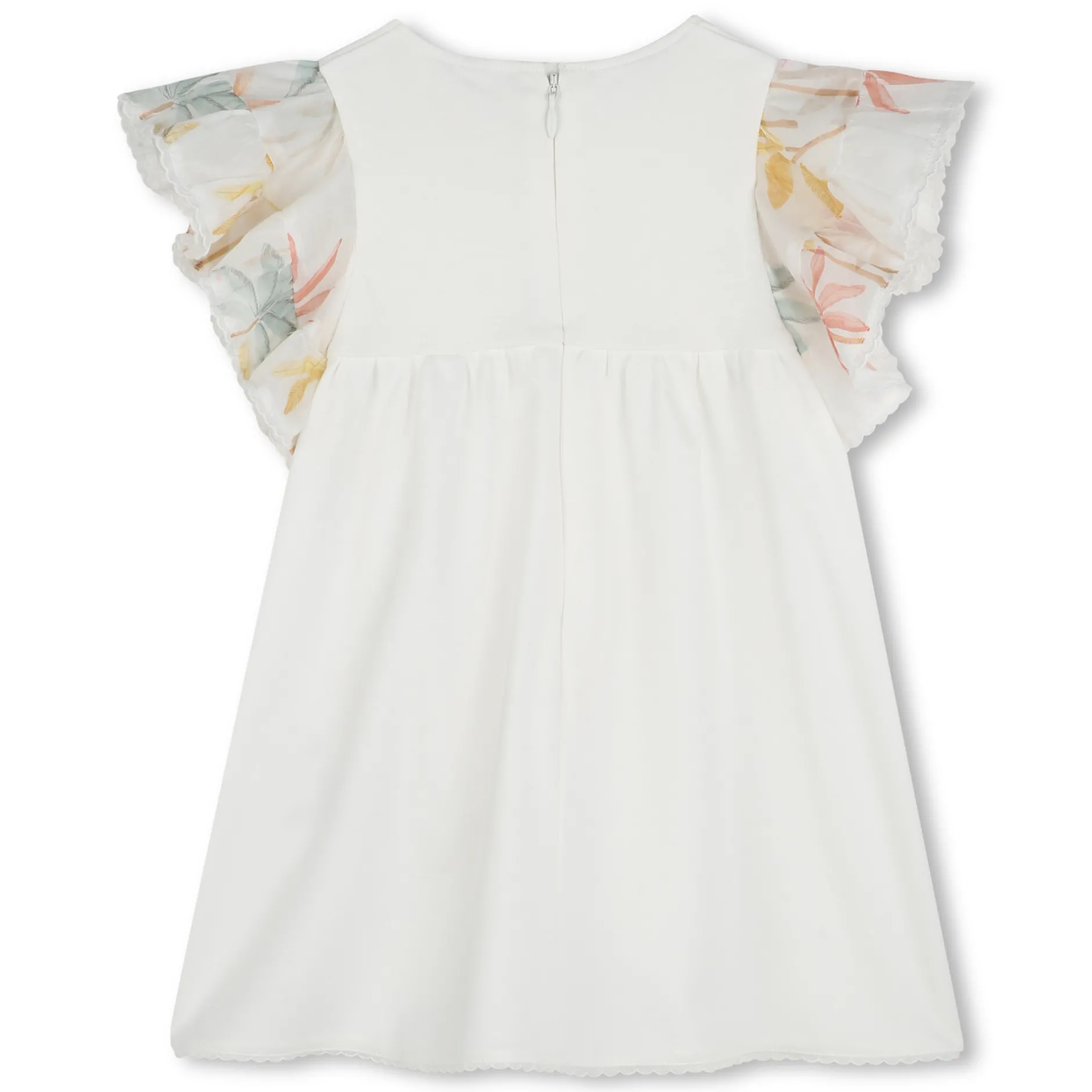 Online CHLOE Robe avec manches volantées OFFWHITE