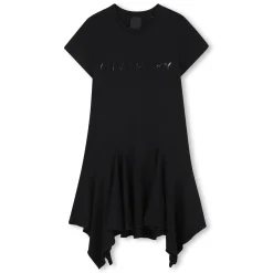 Hot GIVENCHY Robe avec volant asymétrique BLACK