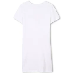 Discount GIVENCHY Robe avec volant effet fleur BLANC
