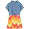 Online BILLIEBLUSH Robe bimatière à col chemise DOUBLE STONE+BLEACH