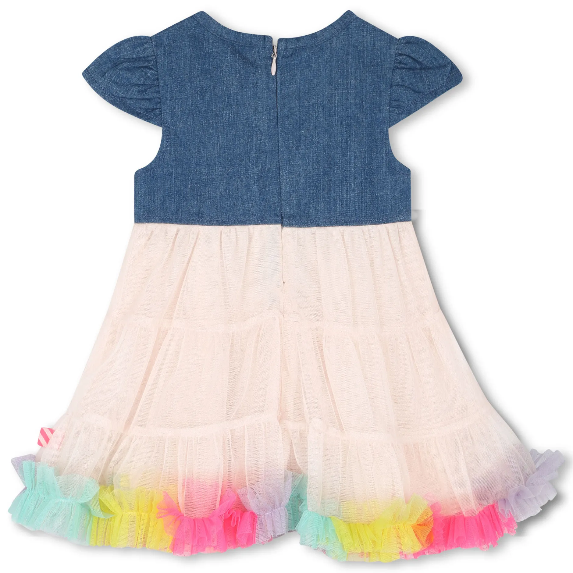 Hot BILLIEBLUSH Robe bimatière avec volants DENIM BLUE