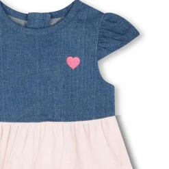 Hot BILLIEBLUSH Robe bimatière avec volants DENIM BLUE