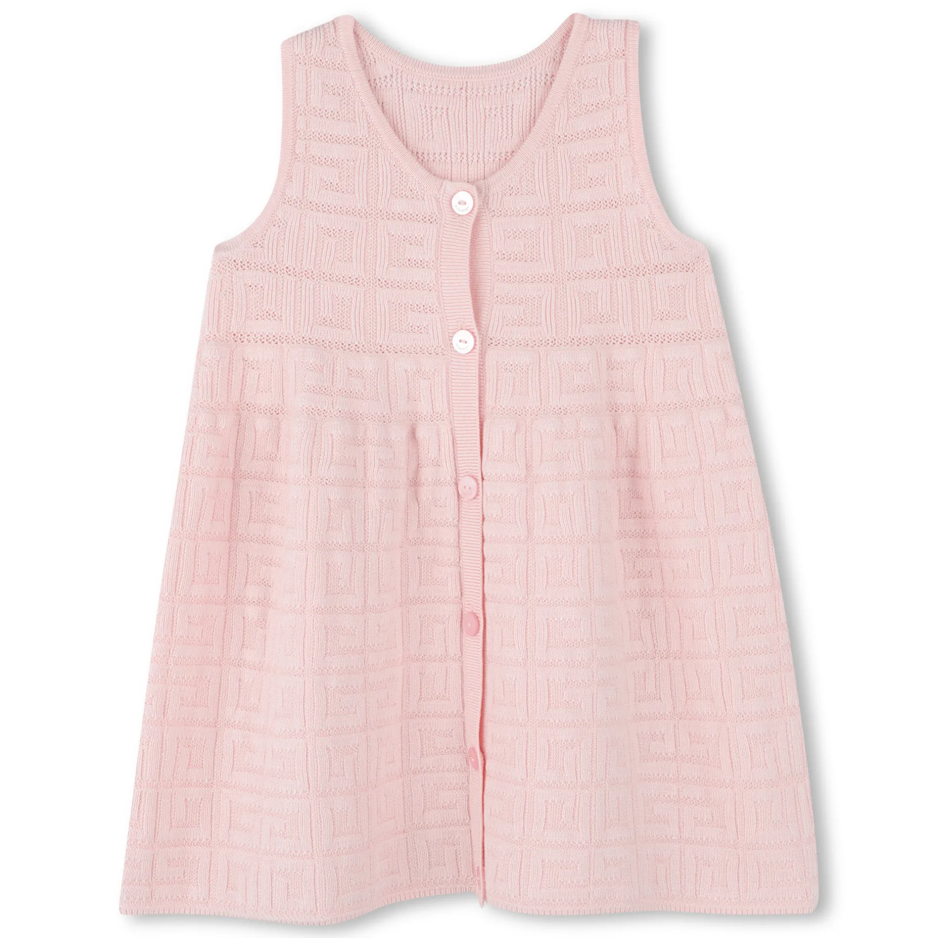 New GIVENCHY Robe boutonnée en tricot MARSHMALLOW