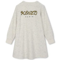 Sale KENZO KIDS Robe brodée ECRU CHINE