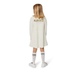Sale KENZO KIDS Robe brodée ECRU CHINE