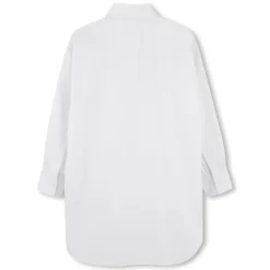 Clearance KARL LAGERFELD KIDS Robe chemise à manches longues BLANC