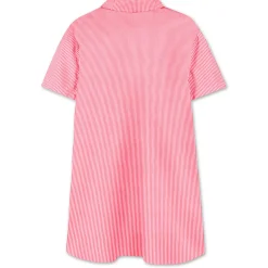 Outlet KENZO KIDS Robe chemise en coton rayé ROUGE VIF