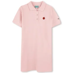 Outlet KENZO KIDS Robe col polo avec badge ENGLISH ROSE