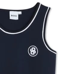 Clearance BOSS Robe débardeur siglée BLEU CARGO
