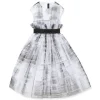 Fashion KARL LAGERFELD KIDS Robe de cérémonie BLANC NOIR