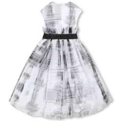 Fashion KARL LAGERFELD KIDS Robe de cérémonie BLANC NOIR