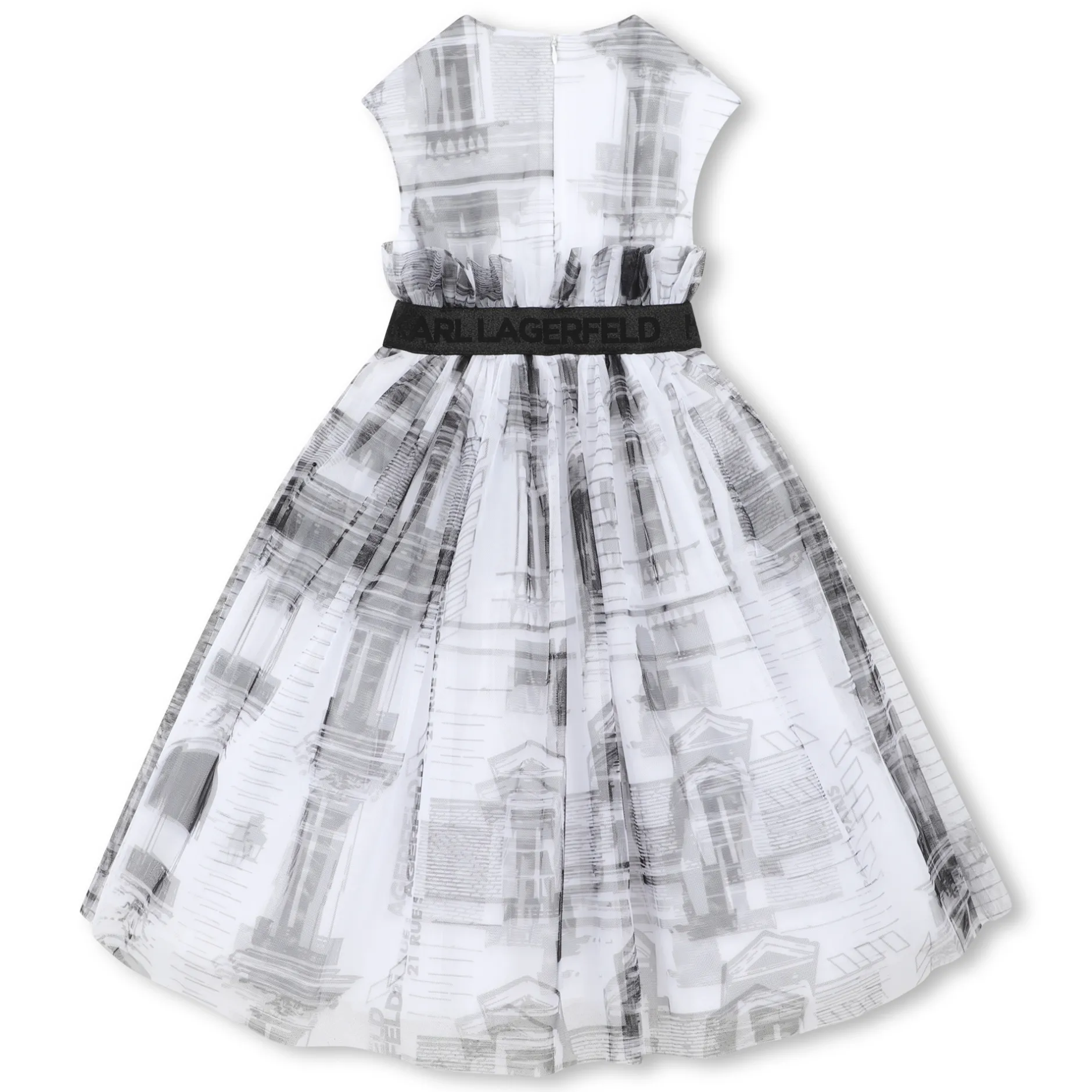 Fashion KARL LAGERFELD KIDS Robe de cérémonie BLANC NOIR