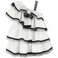 Clearance MARC JACOBS Robe de cérémonie à volants OFFWHITE