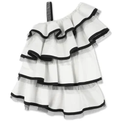 Clearance MARC JACOBS Robe de cérémonie à volants OFFWHITE