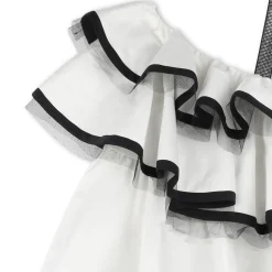 Clearance MARC JACOBS Robe de cérémonie à volants OFFWHITE