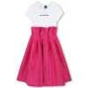 Discount KARL LAGERFELD KIDS Robe de cérémonie en taffetas ROSE BLANC