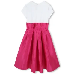 Discount KARL LAGERFELD KIDS Robe de cérémonie en taffetas ROSE BLANC