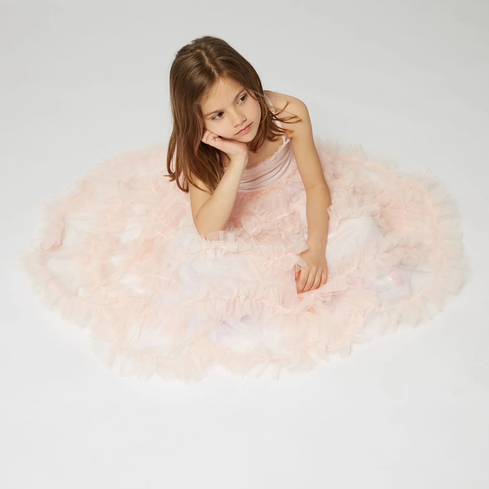 New BILLIEBLUSH Robe de cérémonie en tulle PALE ROSE