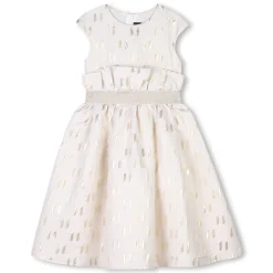 Hot KARL LAGERFELD KIDS Robe de cérémonie fantaisie ECRU DORE