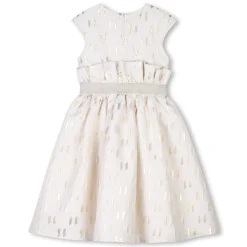 Hot KARL LAGERFELD KIDS Robe de cérémonie fantaisie ECRU DORE