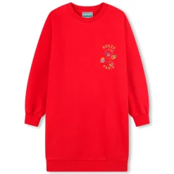 Outlet KENZO KIDS Robe droite avec broderies PIMENT