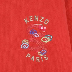 Outlet KENZO KIDS Robe droite avec broderies PIMENT