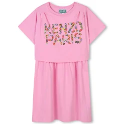Best KENZO KIDS Robe 2-en-1 avec imprimé ROSE FRIANDISE