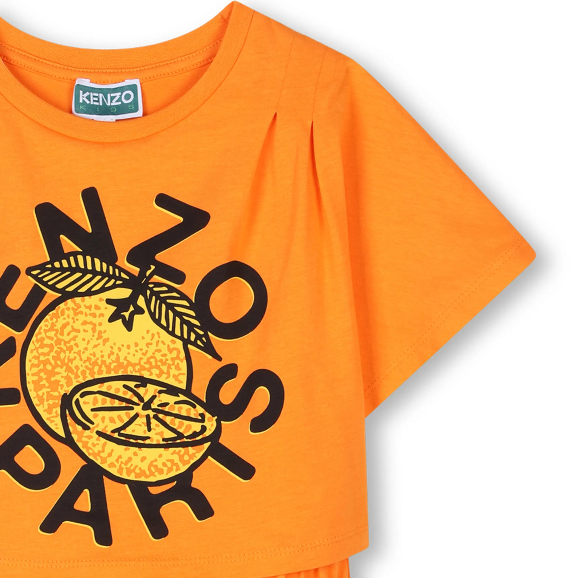 Fashion KENZO KIDS Robe 2-en-1 avec imprimé ORANGE
