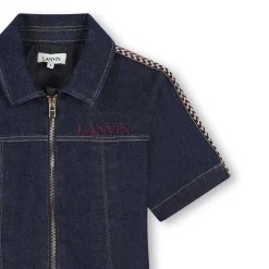 Outlet LANVIN Robe en jean à manches courtes DENIM INDIGO BLUE