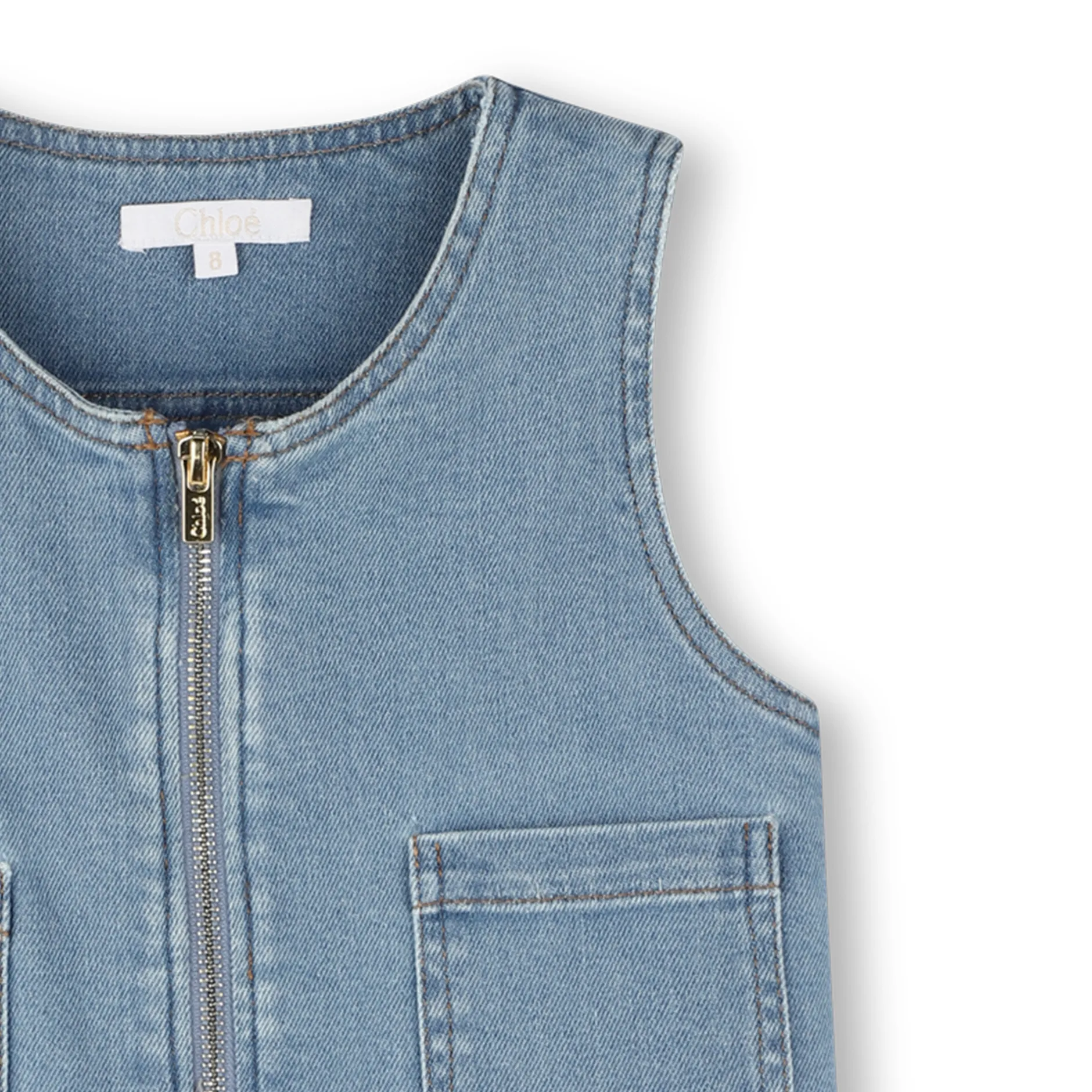 Hot CHLOE Robe en jean sans manches BLEACH