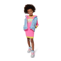 Sale BILLIEBLUSH Robe en tricot fantaisie ROSE FLASH