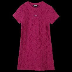 Outlet DKNY Robe gaufrée à manches courtes AZALEE