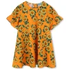 Outlet KENZO KIDS Robe imprimé tournesol ORANGE
