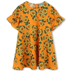 Outlet KENZO KIDS Robe imprimé tournesol ORANGE