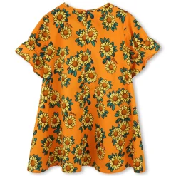 Outlet KENZO KIDS Robe imprimé tournesol ORANGE