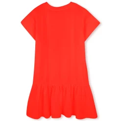 New KENZO KIDS Robe imprimée à volant ROUGE VIF