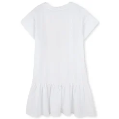 Fashion KENZO KIDS Robe imprimée à volant BLANC